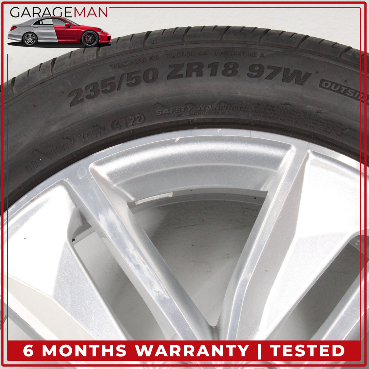 2016-2018 Audi Q3 Front or Rear Side Wheel Rim w/ Kumho Tire 7JX18H2 ET43 OEM