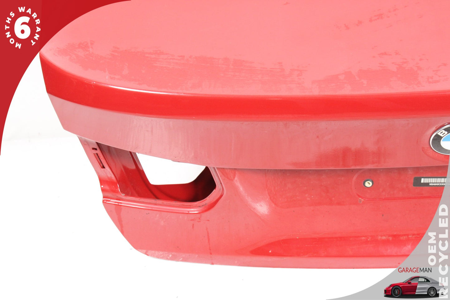 2012-2018 BMW 320i 328i F30 Rear Trunk Lid Shell Panel Assembly Red 7288757 OEM