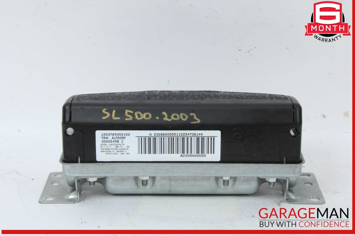 03-12 Mercedes R230 SL500 SL550 SL65 Front Right Side Dash Airbag Air Bag OEM