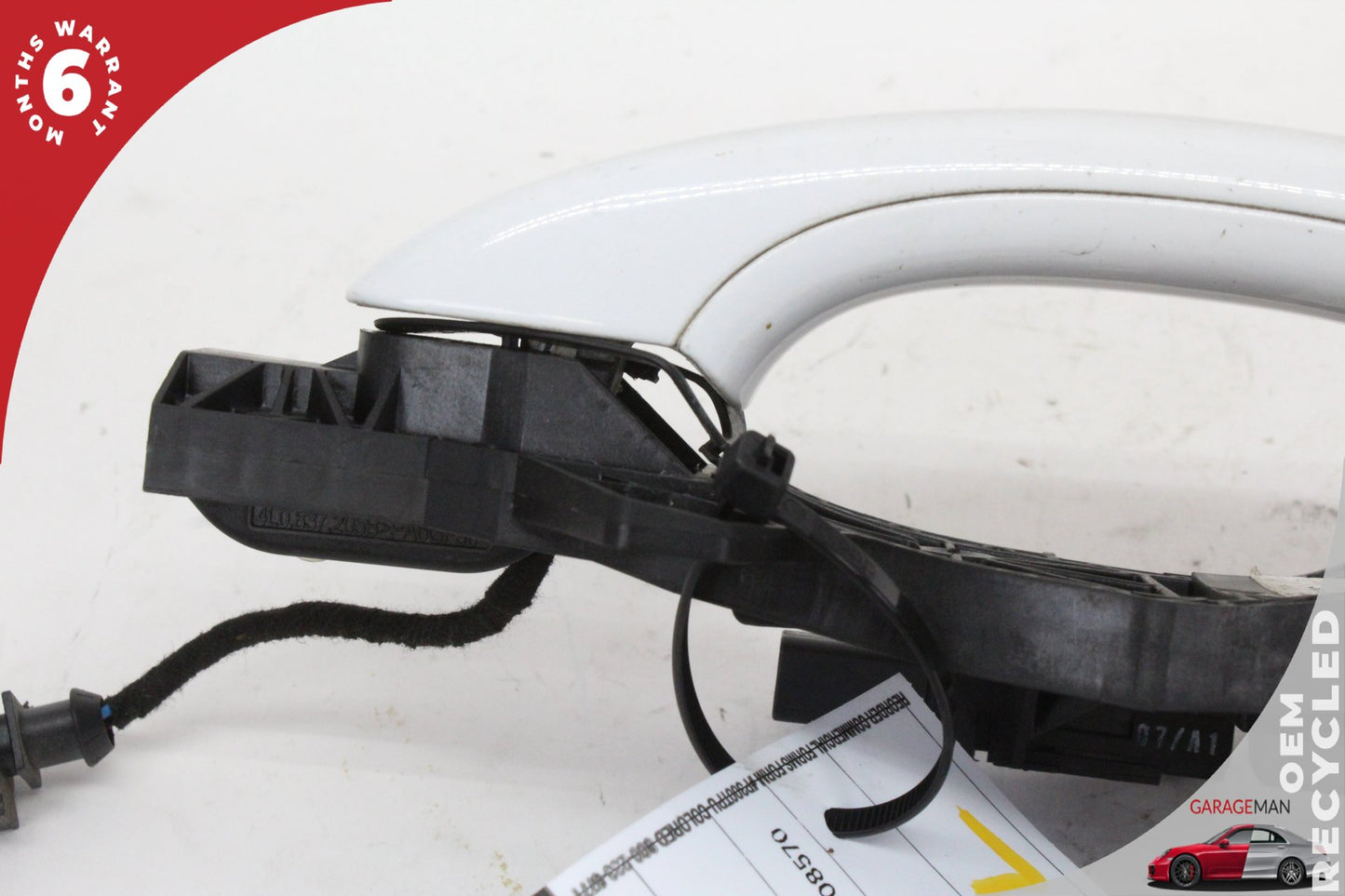 2007-2015 Audi Q7 Front Left Driver Side Exterior Door Handle White Keyless OEM