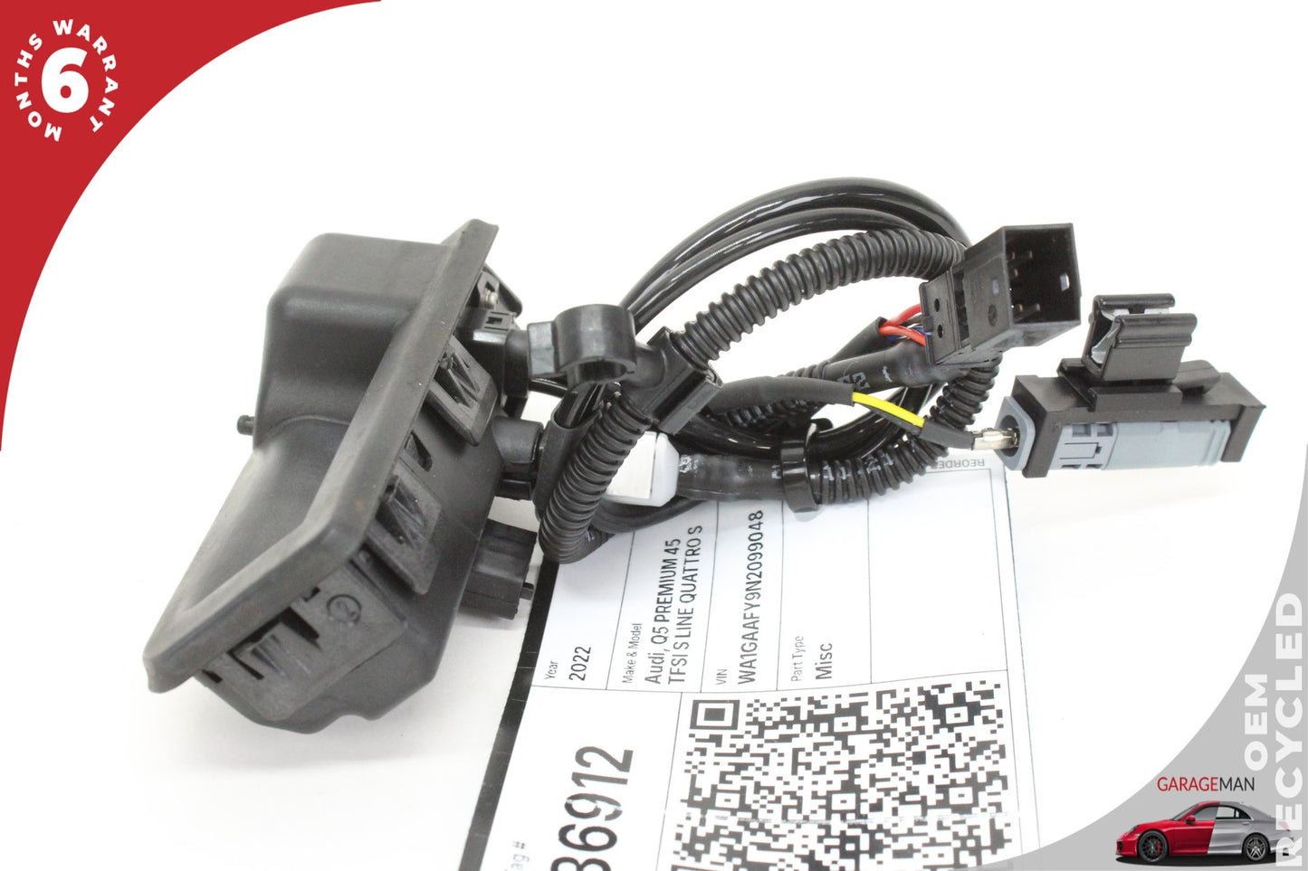 2018-2025 Audi Q5 SQ5 Rear Trunk Release Handle w/ Camera 8W8827566E OEM