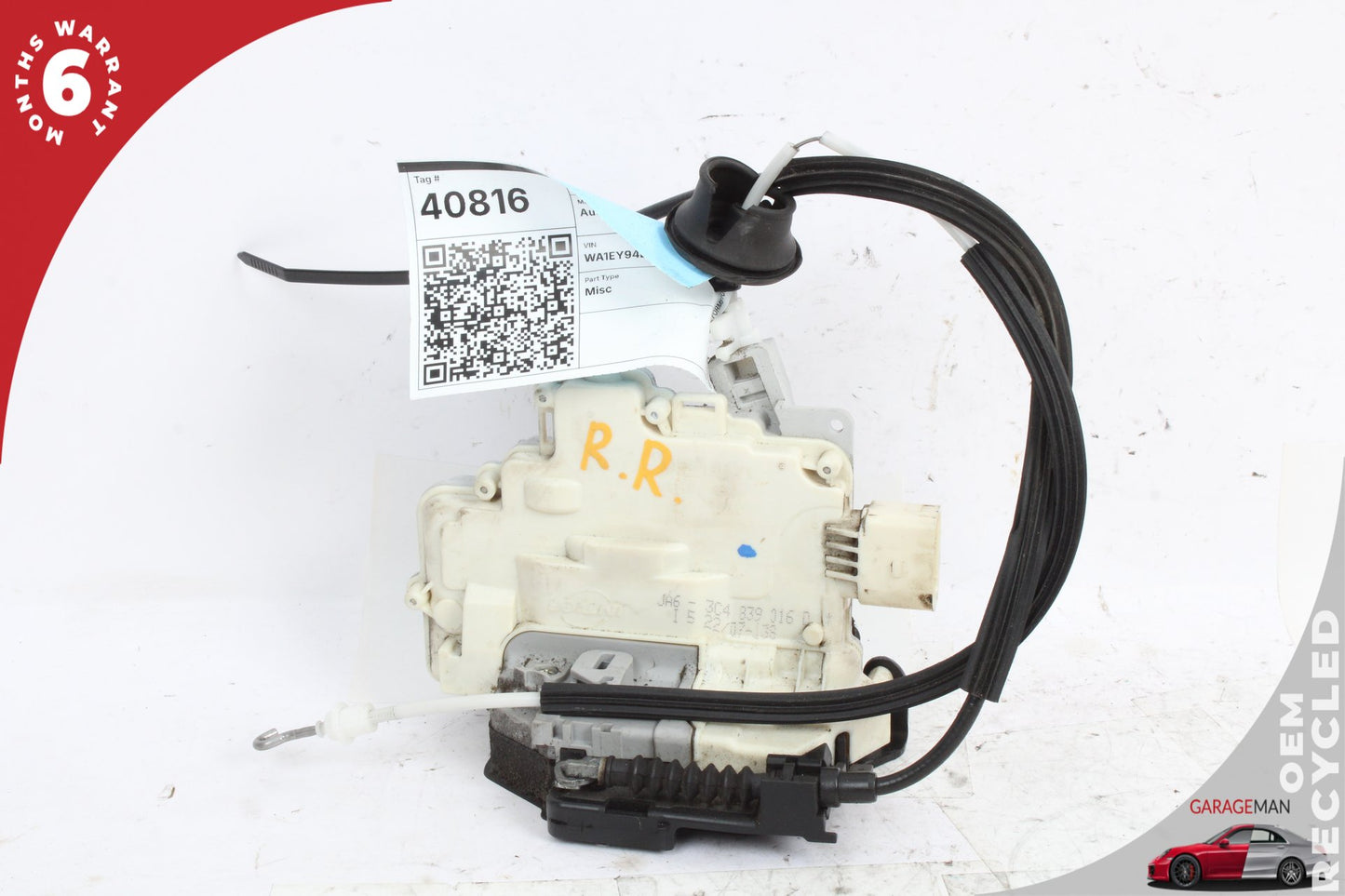 2007-2015 Audi Q7 SUV Right Rear Door Lock Actuator 3C4839016D