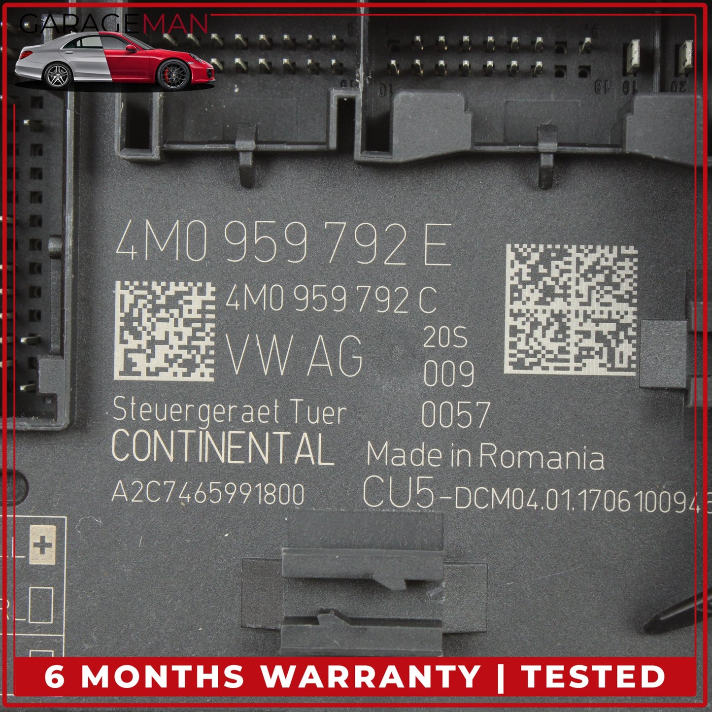 2017-2024 Audi Q7 Front Right Side Door Control Module Unit 4M0959792E OEM