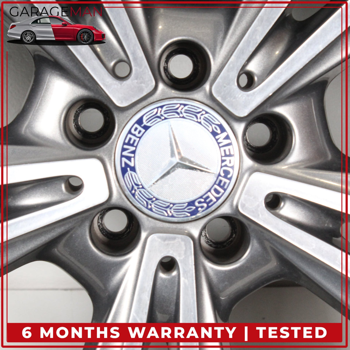 2015-2023 Mercedes W205 C300 Front or Rear Wheel Rim w/ Pirelli Tire 7.5JX18 OEM