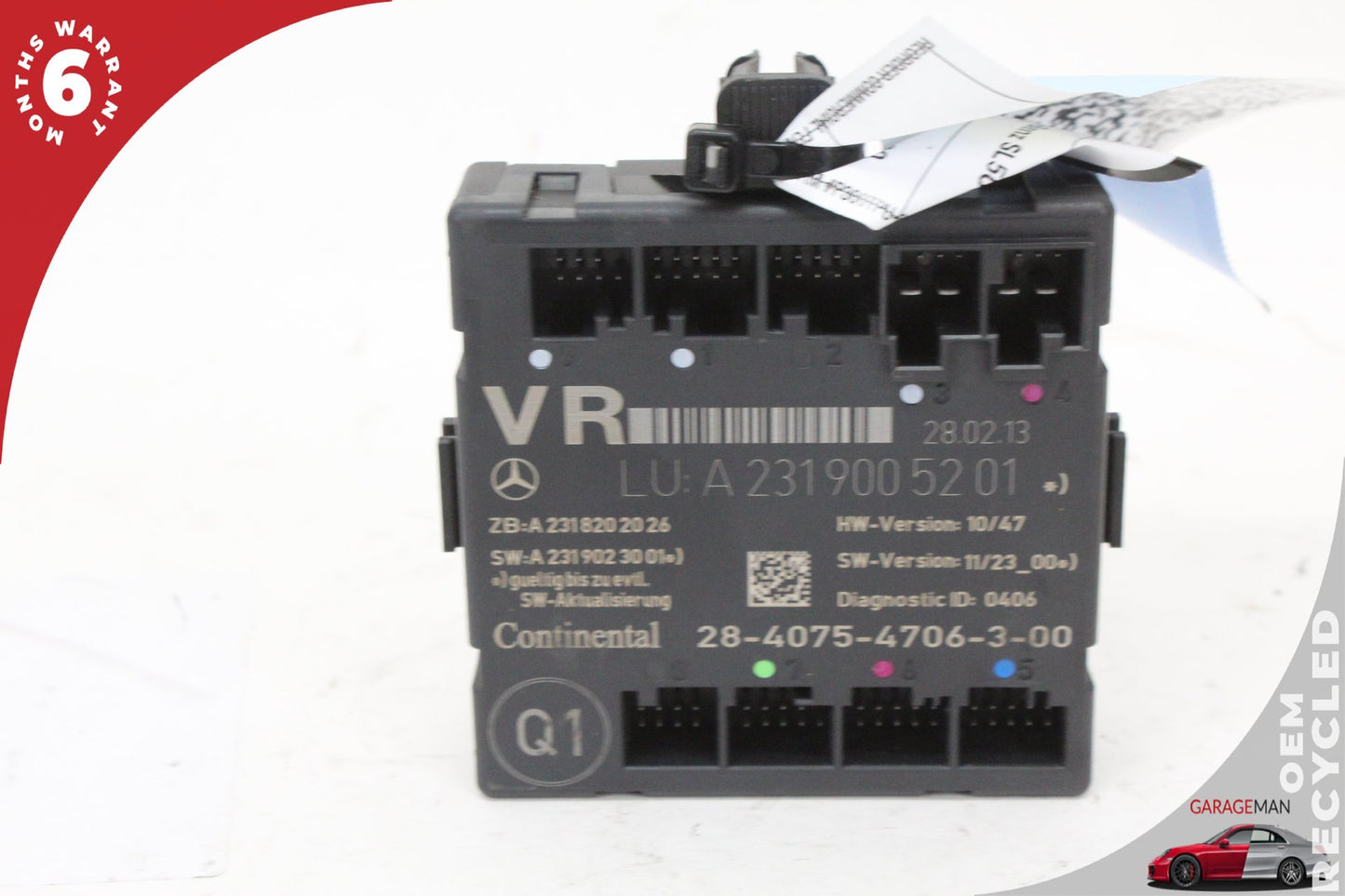 2013-2016 Mercedes R231 SL550 Right Front Door Control Module 2319005201 OEM