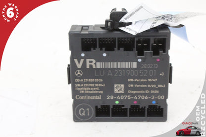 2013-2016 Mercedes R231 SL550 Right Front Door Control Module 2319005201 OEM