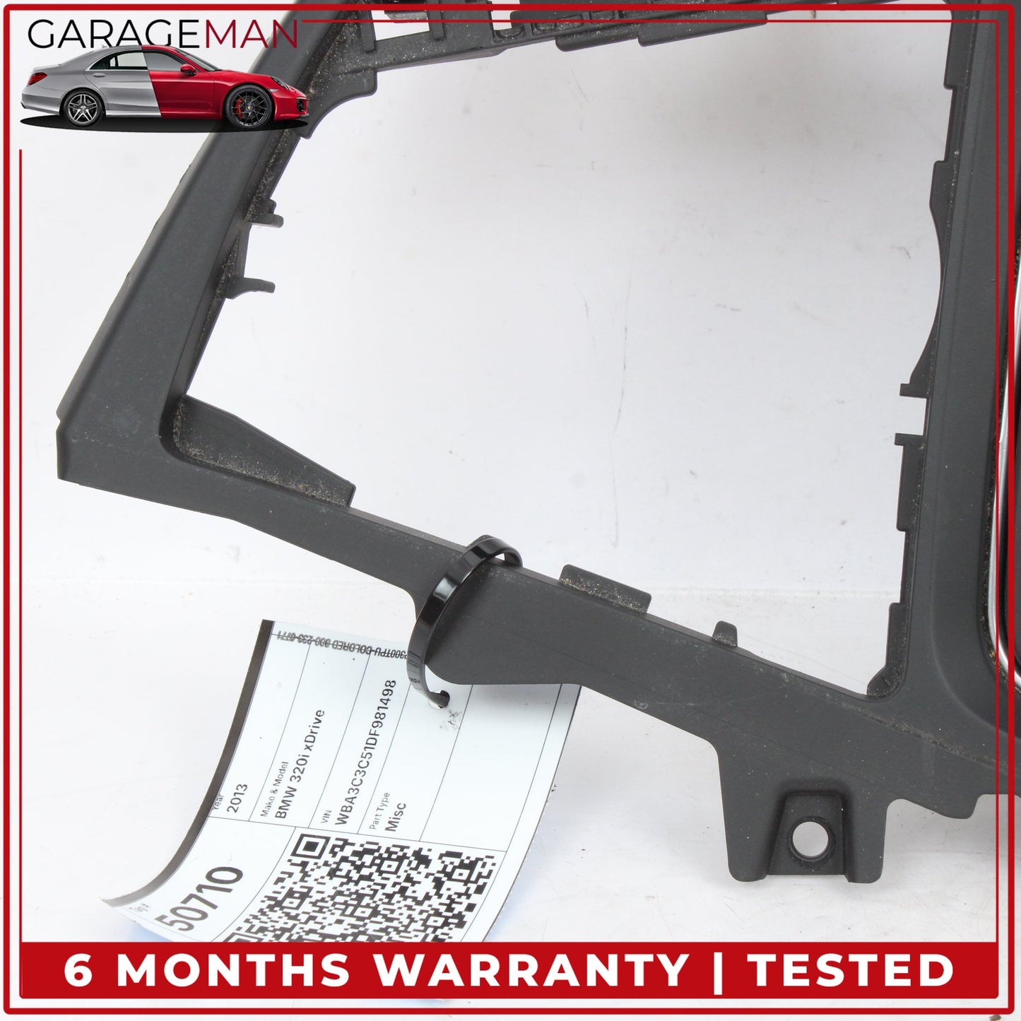 2012-2018 BMW 320i xDrive Front Center Console Dual Cup Holder w/ Ash Tray OEM