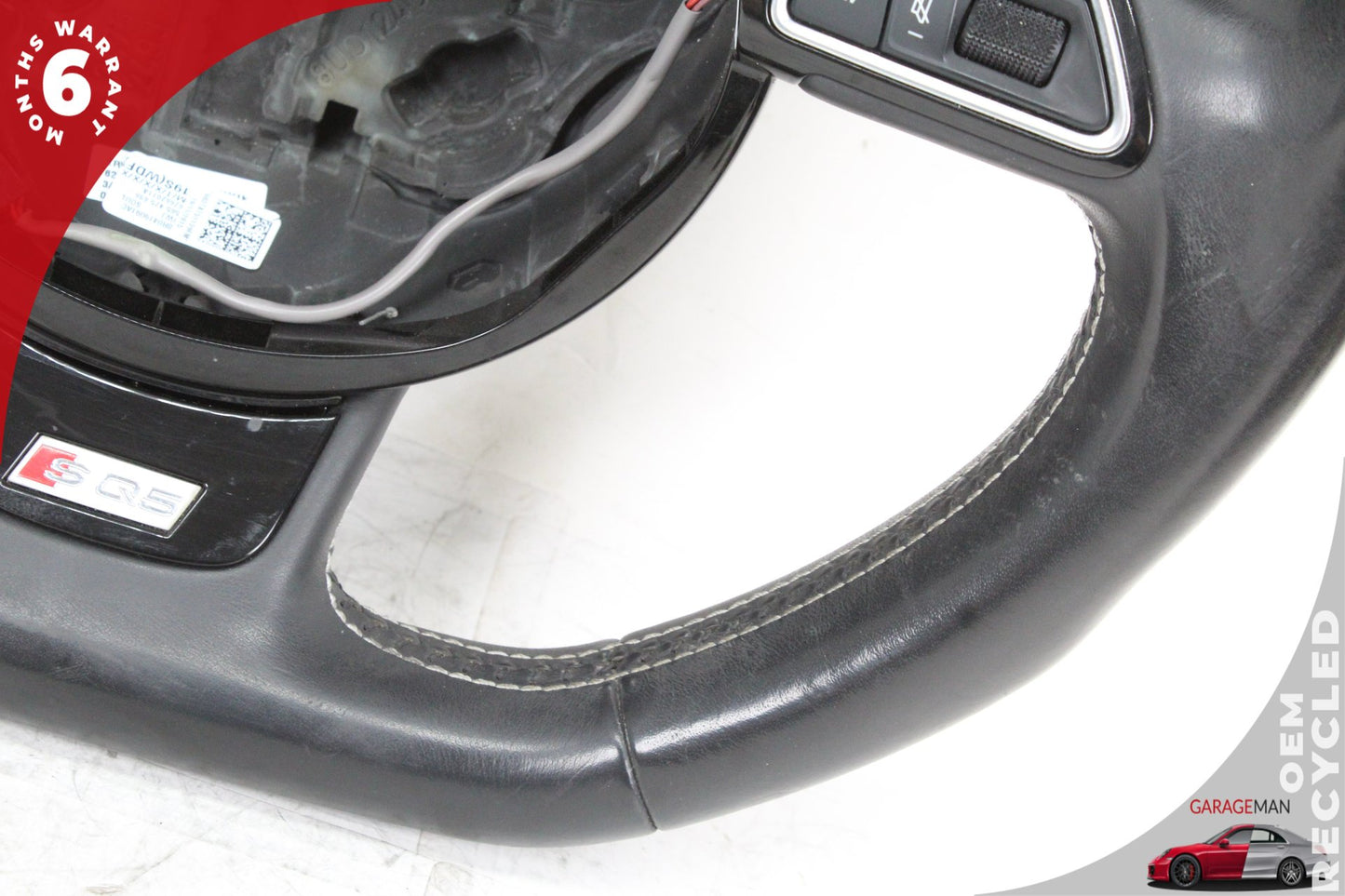 14-17 Audi SQ5 8R Sport Flat Bottom Steering Wheel w/ Paddle Shifters 8R0419091A