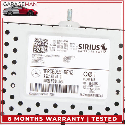 2015-2020 Mercedes C207 E400 Coupe Sirius Satellite Audio Radio Receiver OEM