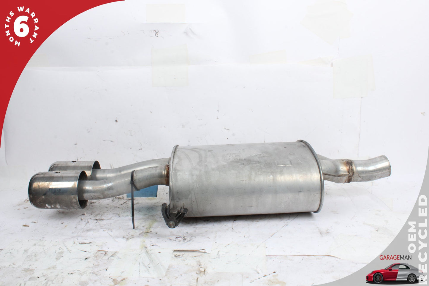 2009-2015 Mini Cooper Exhaust Muffler Pipe End Section w/ Twin Tips 2756514 OEM