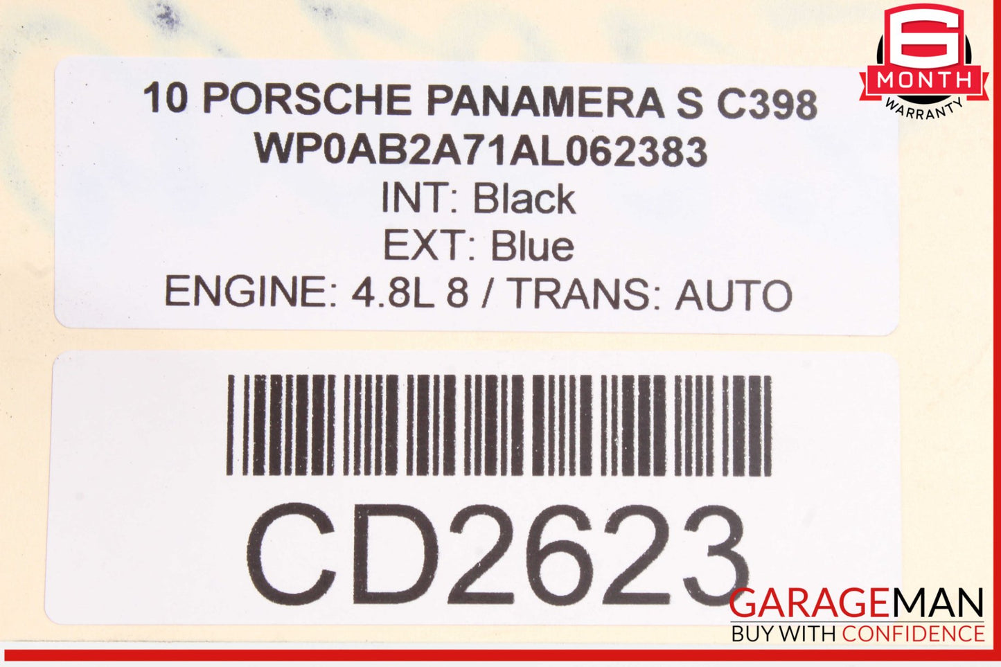 2010-2013 Porsche Panamera 970 Exhaust Manifold Downpipe Tube 97011334903