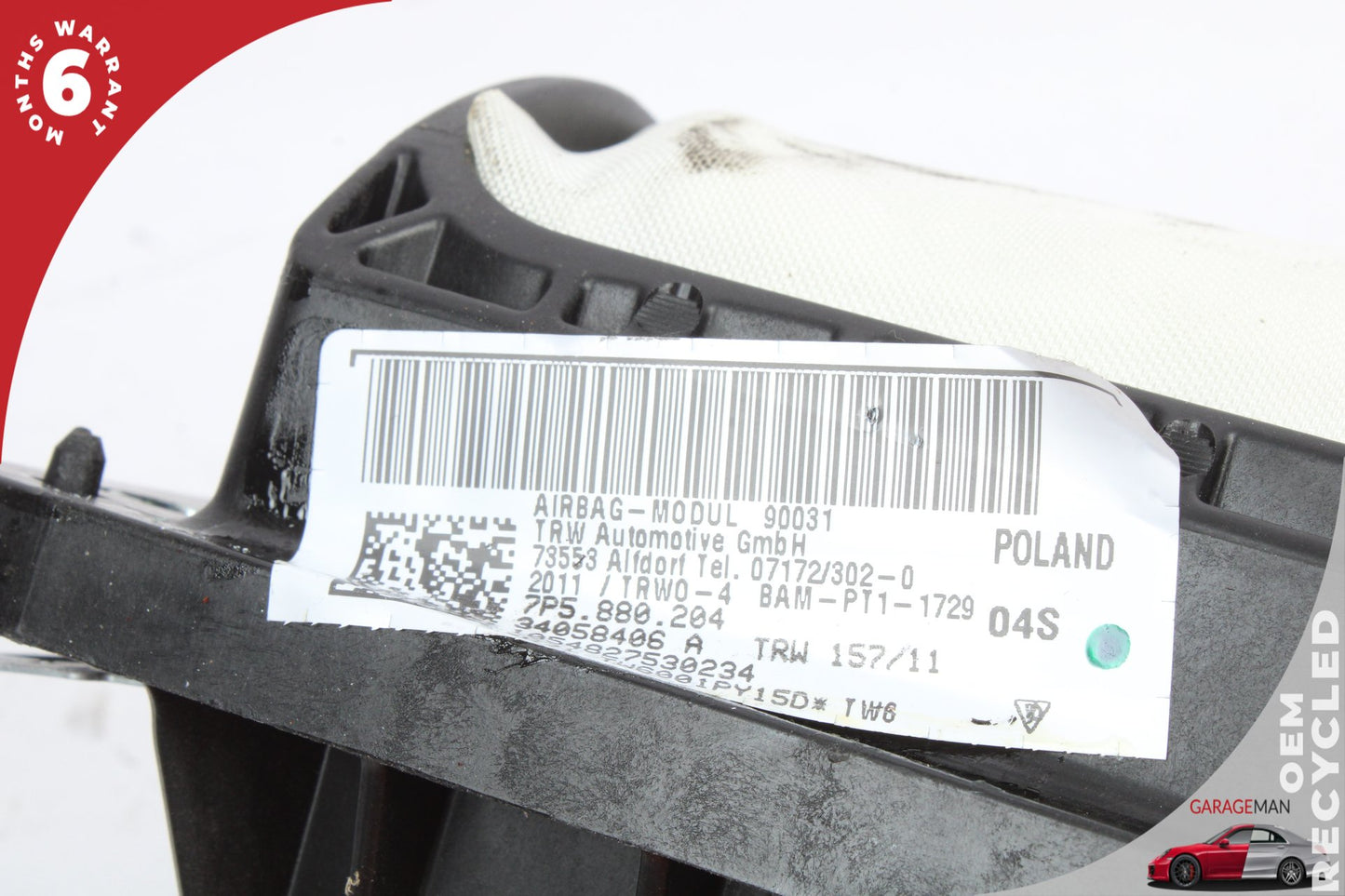 2011-2018 Porsche Cayenne 958 Front Right Side Dash Airbag Air Bag 7P5880204 OEM