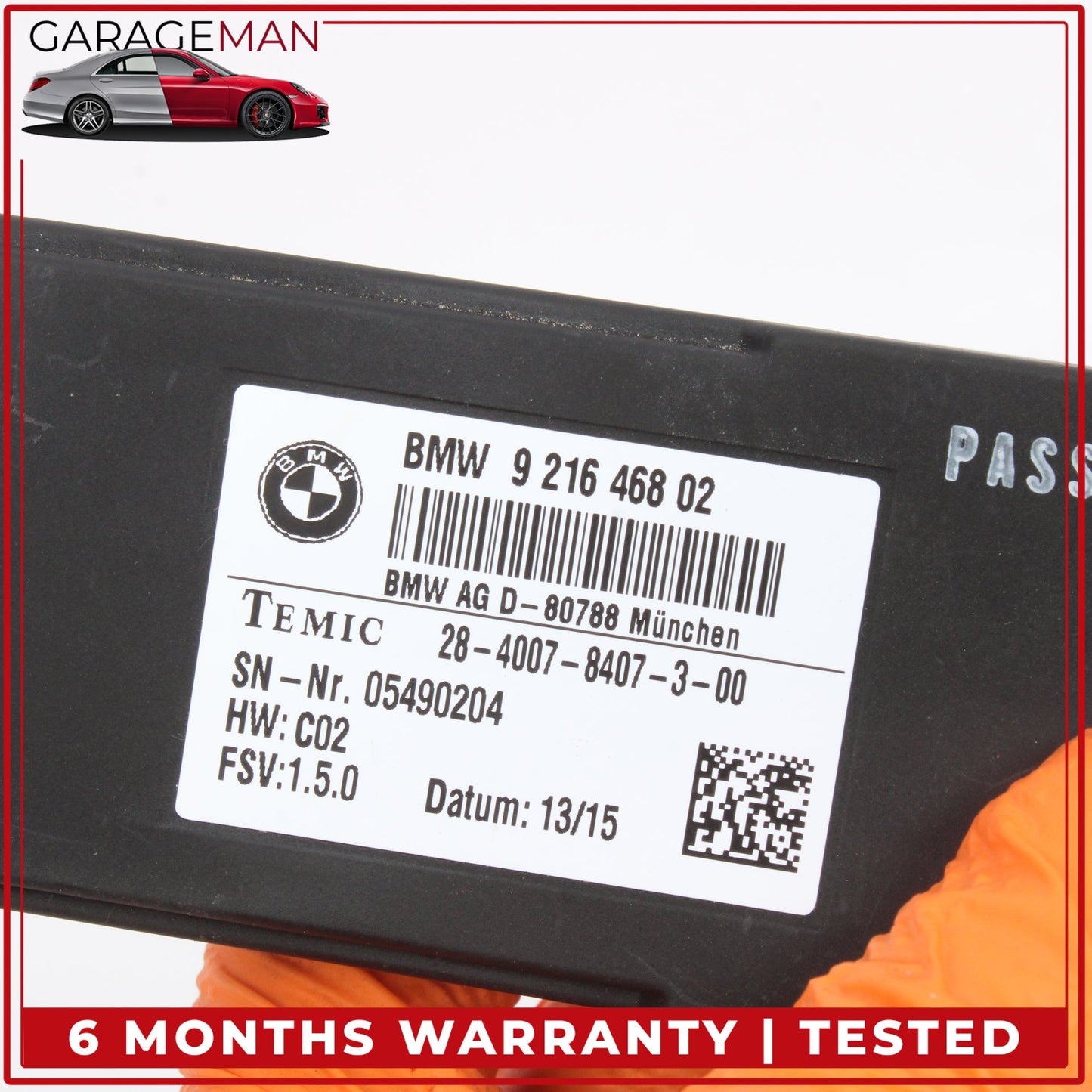 2014-2020 BMW 428i F36 Front Left or Right Seat Heat Control Module 9216468 OEM