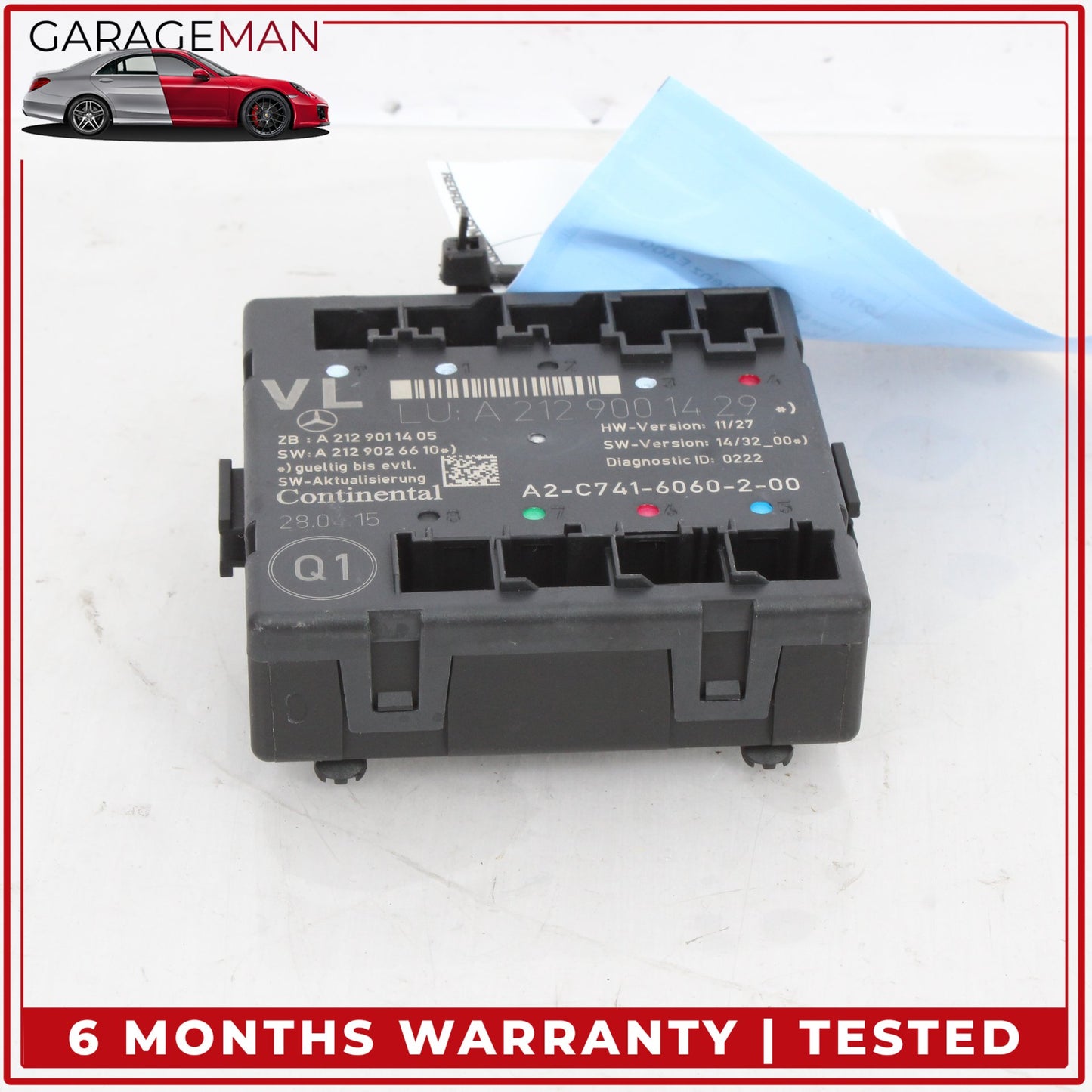 2008-2018 Mercedes C207 E400 Coupe Front Left Side Door Control Module Unit OEM