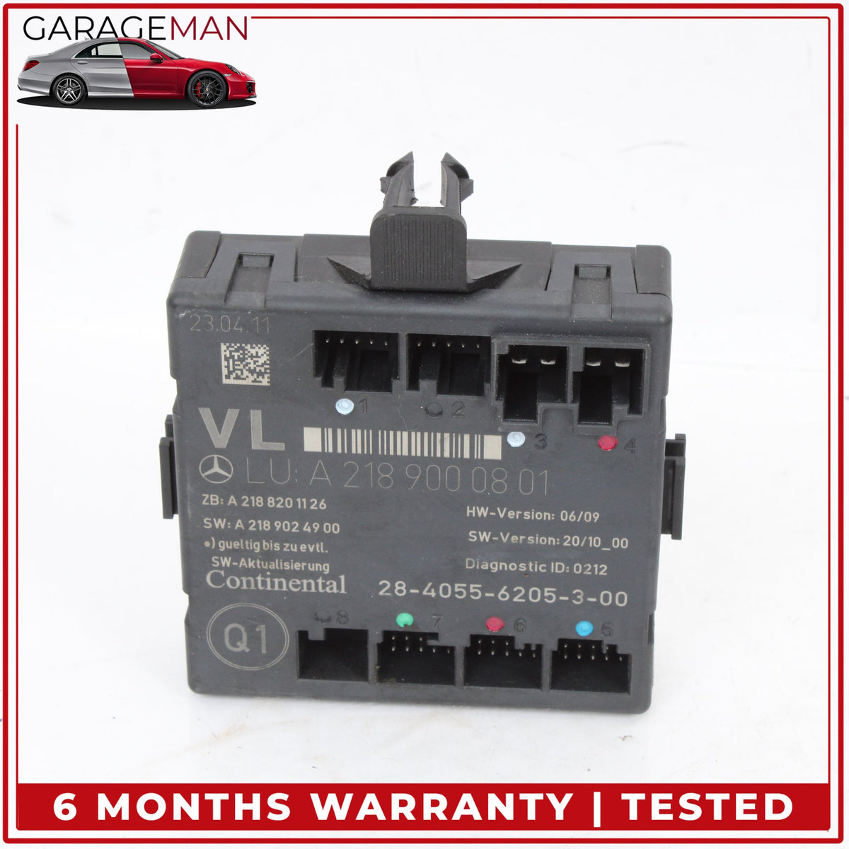 2008-2018 Mercedes W218 CLS63 AMG Front Left Door Control Module 2189000801 OEM