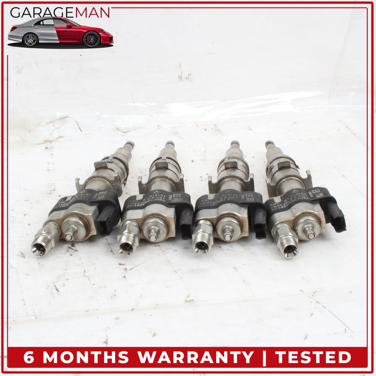 2007-2016 BMW 650i 750i N54/N63 Engine Motor Fuel Injector Set of 4 Index-12 OEM