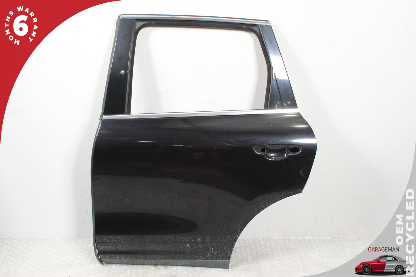 2011-2018 Porsche Cayenne 958 Rear Left Driver Side Door Shell Black OEM