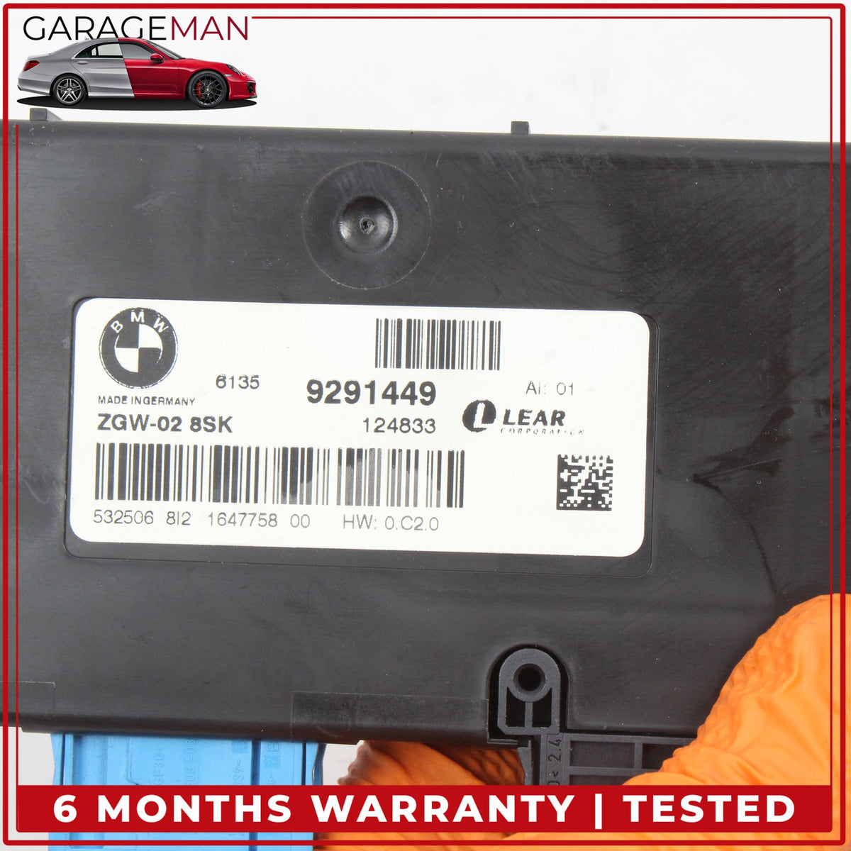 2009-2015 BMW 740i 750i F01 Central Gateway Control Module Unit 9291449 OEM