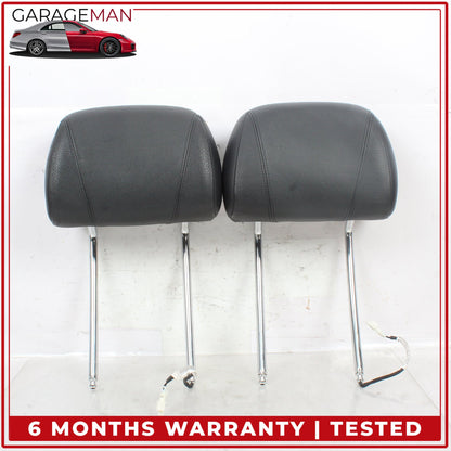 2012-2019 BMW 640i F12 Front Left and Right Side Seat Headrest Set Black OEM
