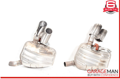 2010-2013 Porsche Panamera 970 Exhaust Muffler Mufflers Right & Left Set
