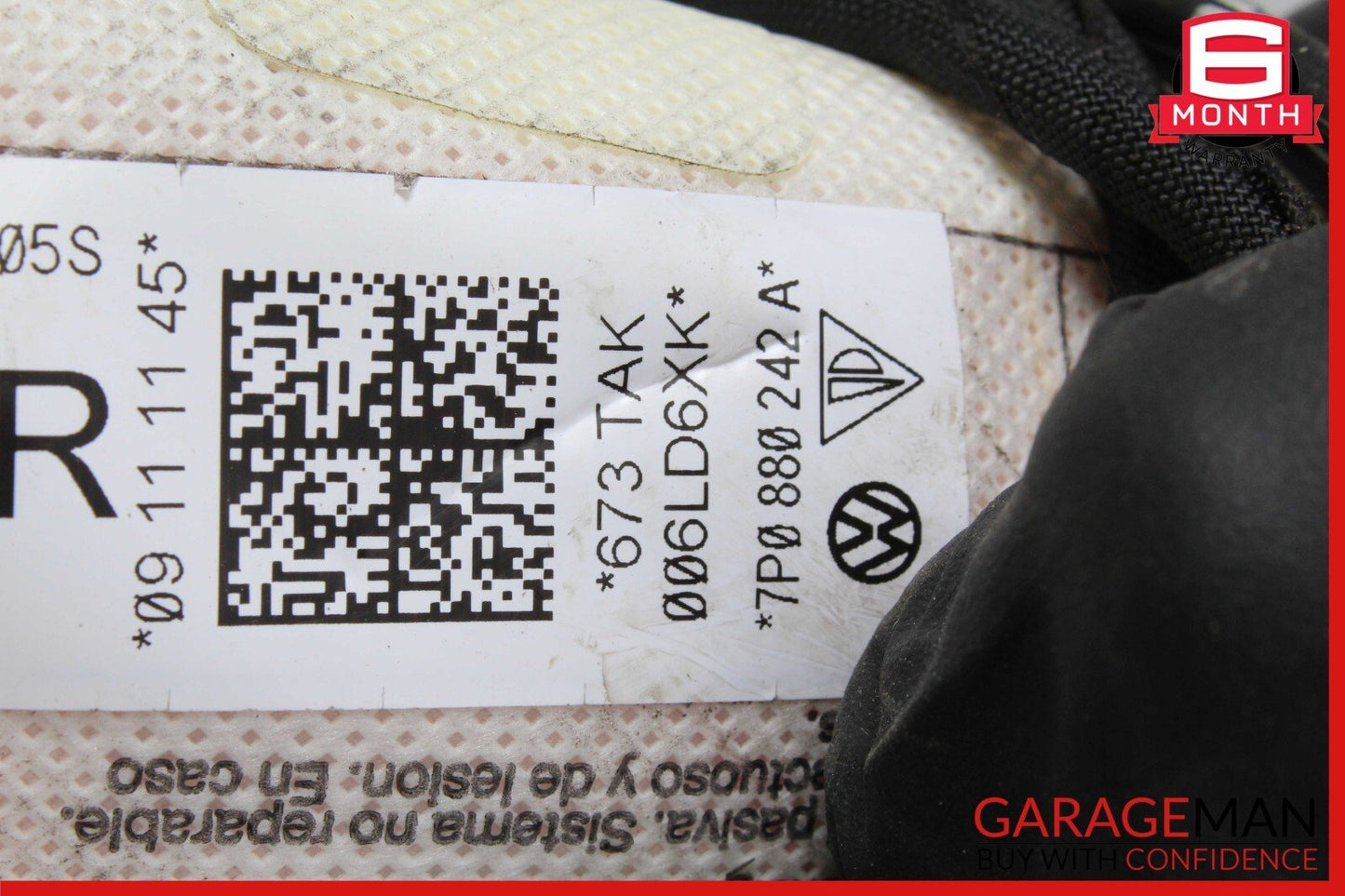11-18 Porsche Cayenne Front Right Passenger Side Seat Airbag 7P0880242A OEM