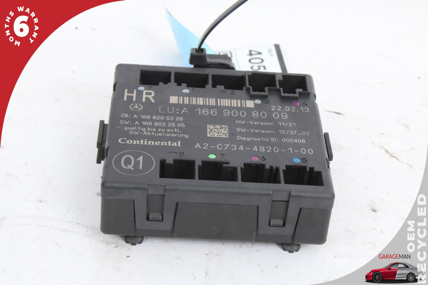 2012-2019 Mercedes X166 GL450 Rear Right Side Door Control Module 1669008009 OEM