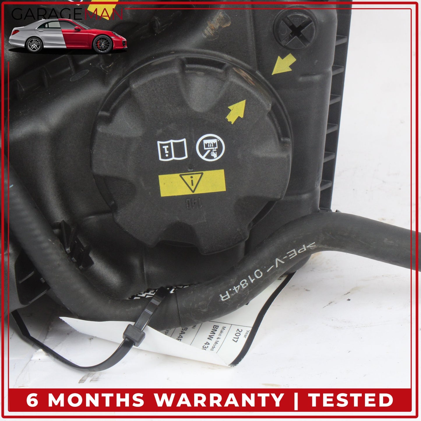 2017-2020 BMW 430i 440i F36 Radiator Coolant Overflow Reservoir Tank 8617045 OEM