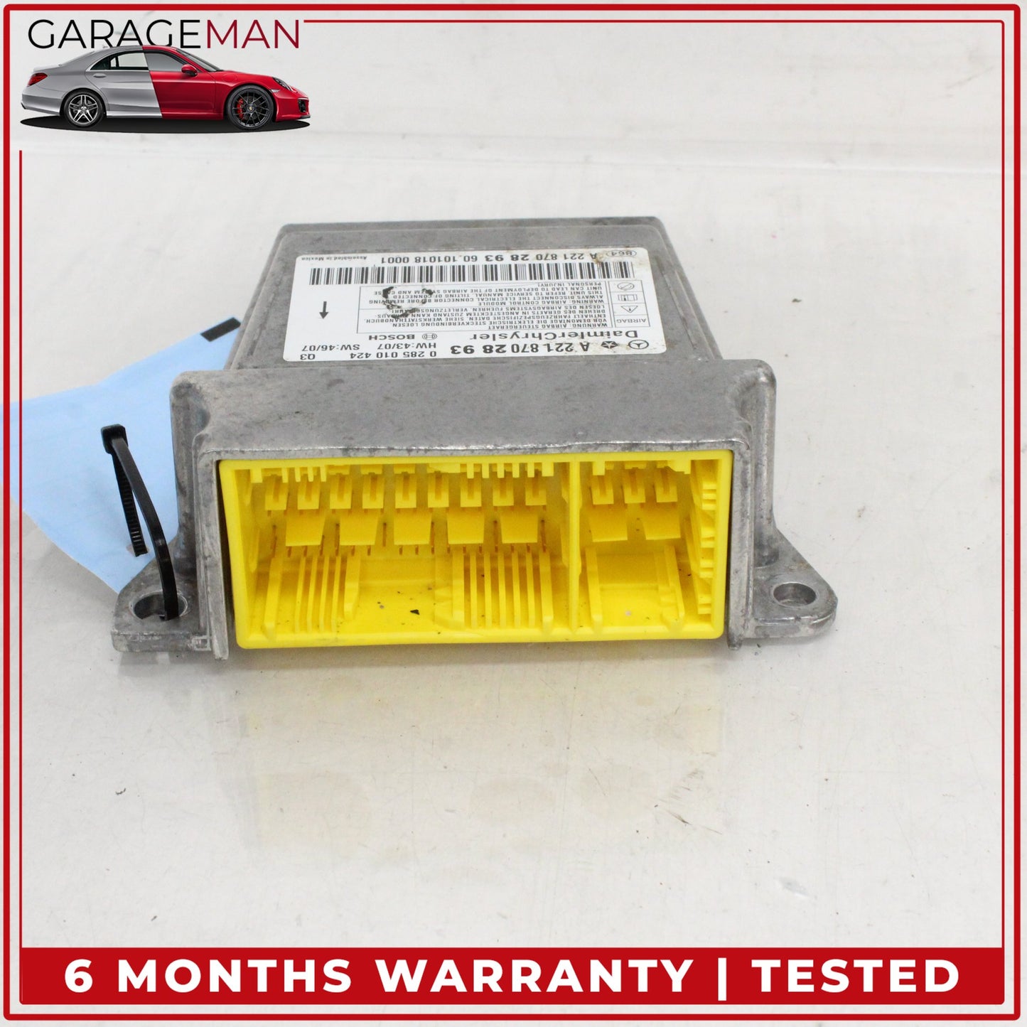 2010-2013 Mercedes W221 S400 Hybrid Airbag Sensor Module Bosch 2218702893 OEM
