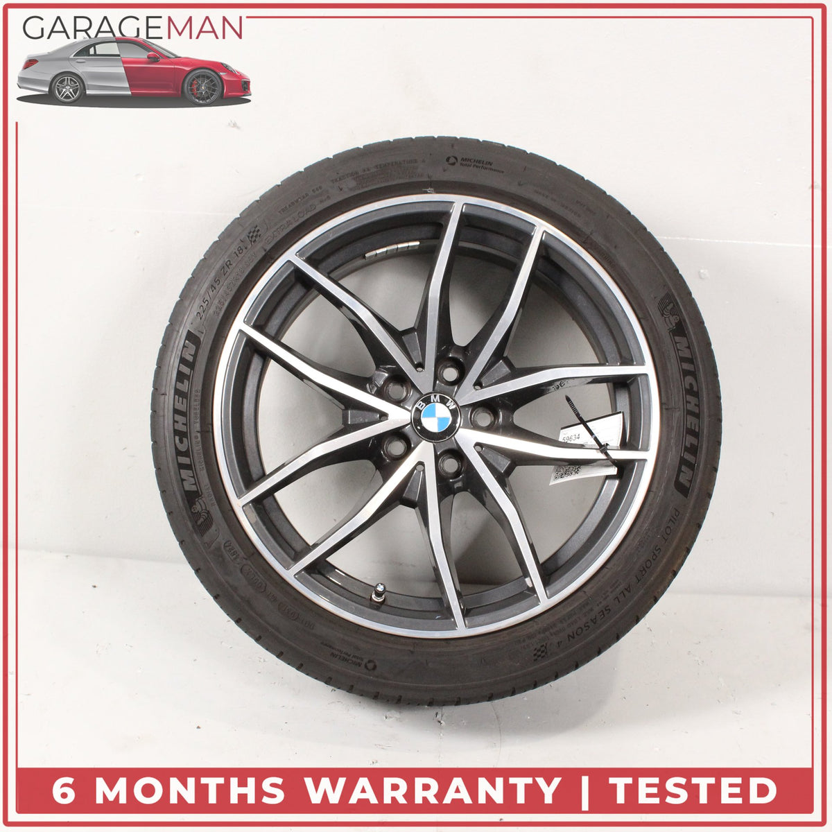 2019-2026 BMW Z4 G29 Styling 770 V-Spoke Front Wheel Rim w/ Tire 8Jx18 ET20 OEM