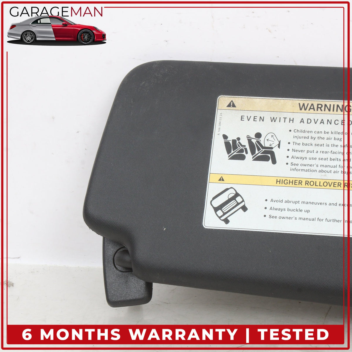 2014-2020 Mercedes X156 GLA250 Front Left and Right Side Sun Visor Set Black OEM