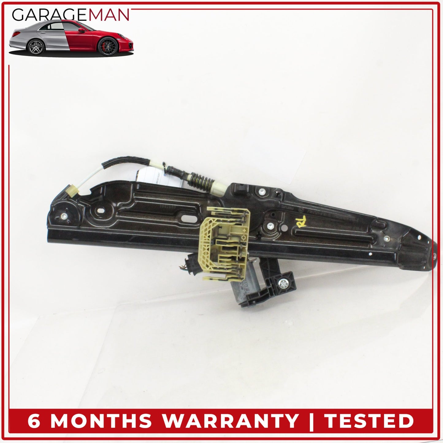 2011-2016 BMW 550i Rear Left Side Window Regulator w/ Motor Assembly 7182121 OEM