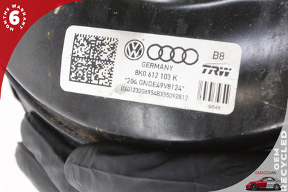 2009-2012 Audi A4 Master Cylinder Power Brake Booster Assembly 8K0612103K