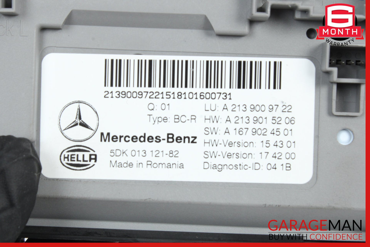2019-2023 Mercedes-Benz E450 W238 Rear BCM Comfort Body Control Module OEM