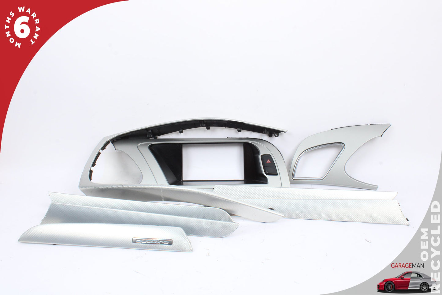 2009-2012 Audi A4 S4 Front and Rear Trim Cover Panel Scale Aluminum Set OEM