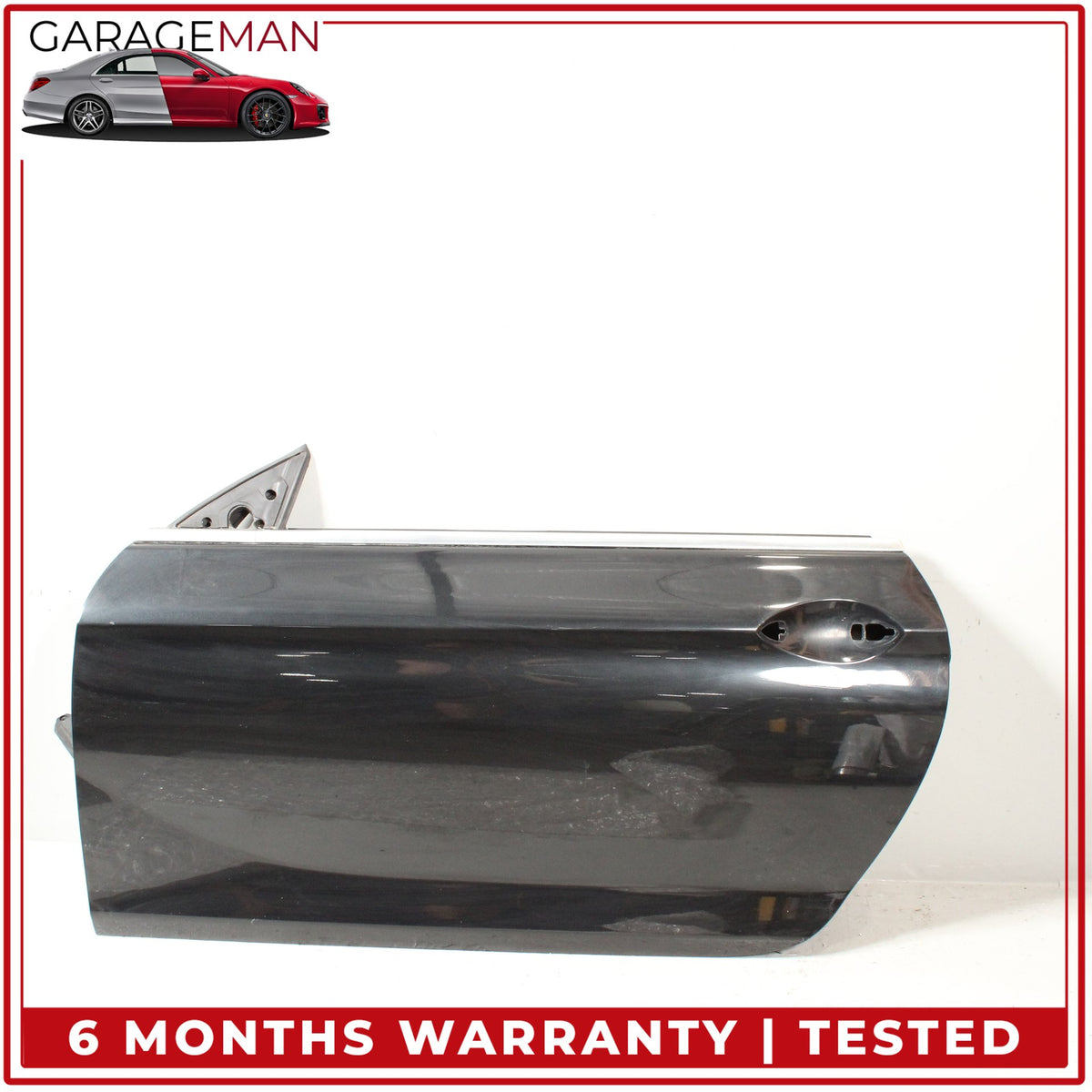 2012-2018 BMW 640i F12 Front Left Side Door Shell Black Metallic 7228569 OEM