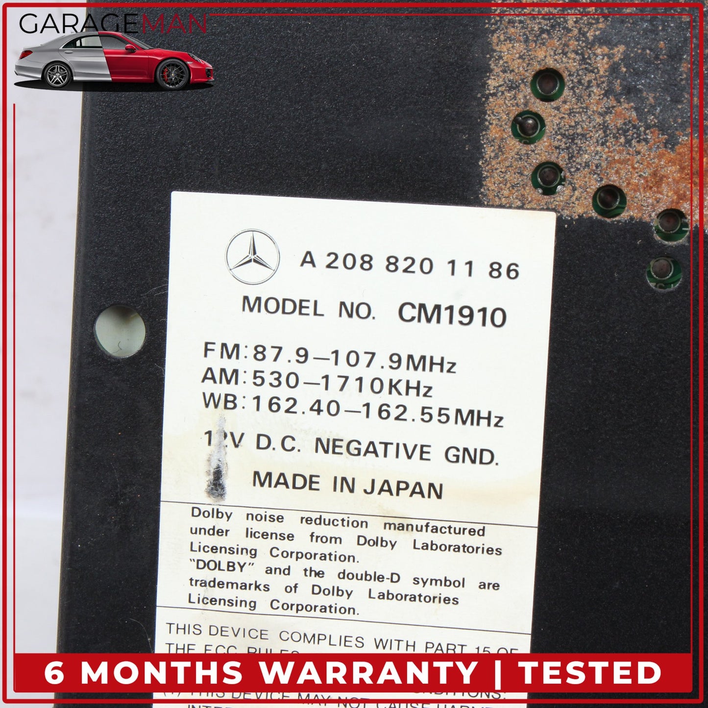 1999-2004 Mercedes R170 SLK320 CLK430 FM/AM Audio Radio Cassette Player OEM