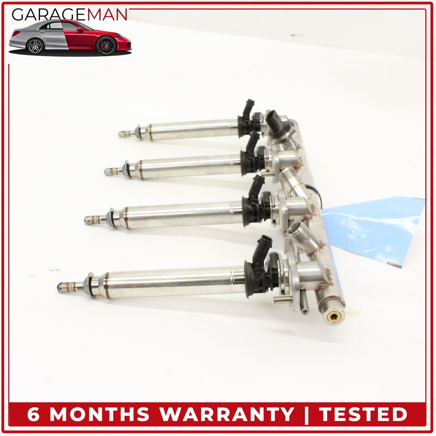 2011-2018 Mercedes W216 CL550 Fuel Injection Rail Line w/ Injectors Right Side