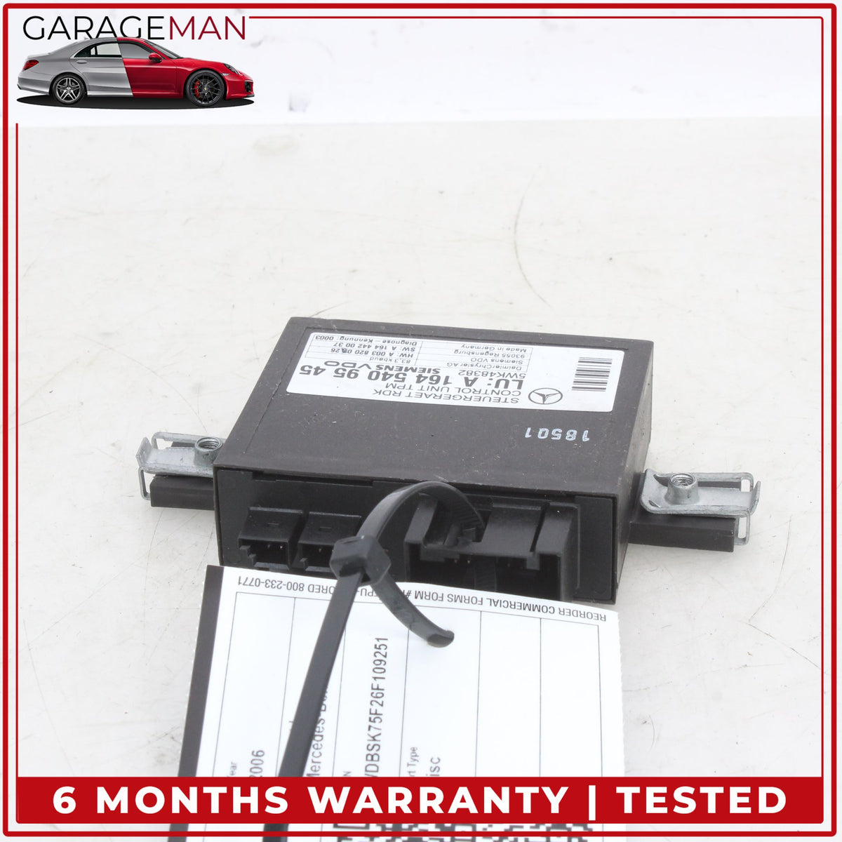 2006-2013 Mercedes R230 SL500 CL550 TPMS Tire Pressure Control Module Unit OEM