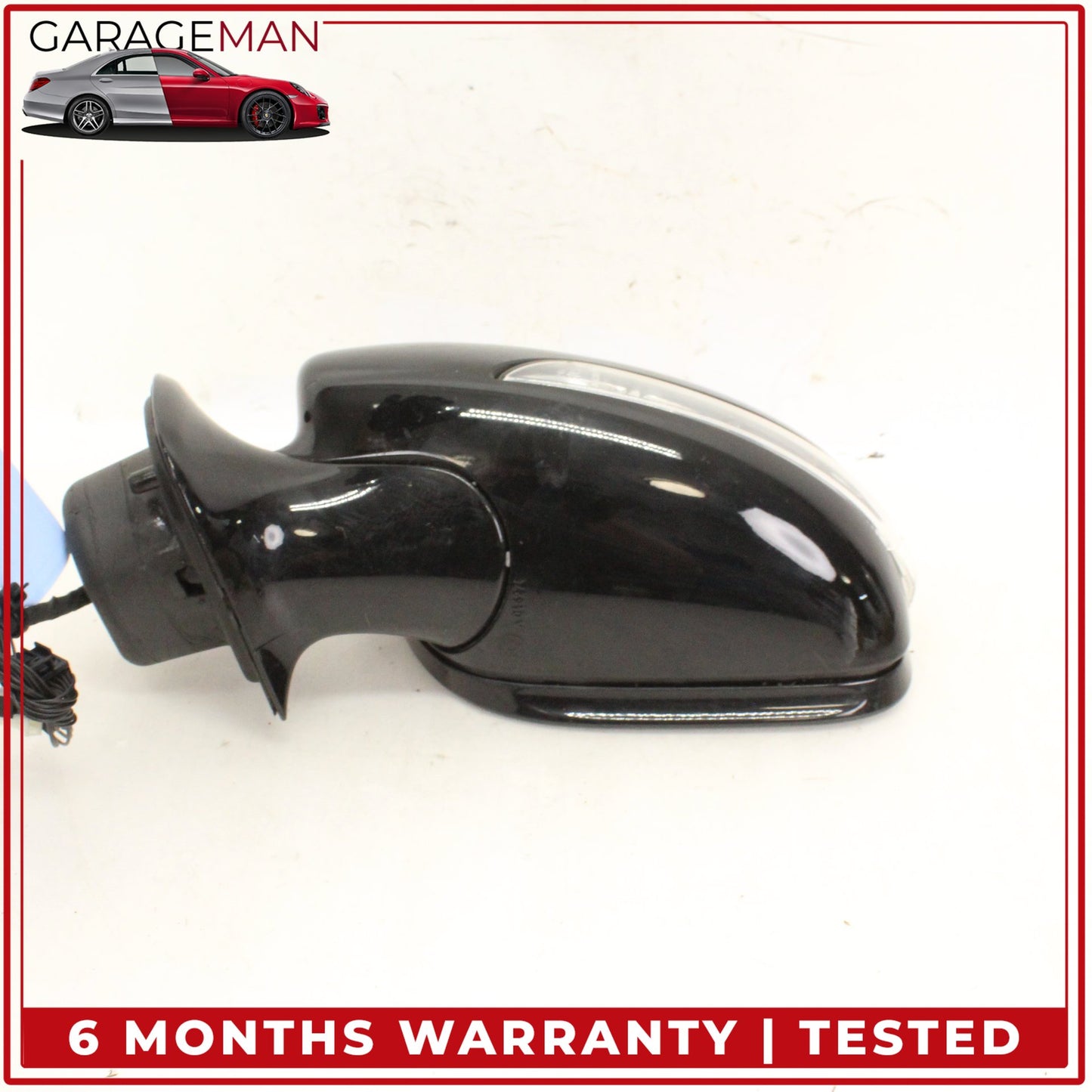2007-2009 Mercedes W211 E350 Front Left Side Door Rear View Mirror Black OEM