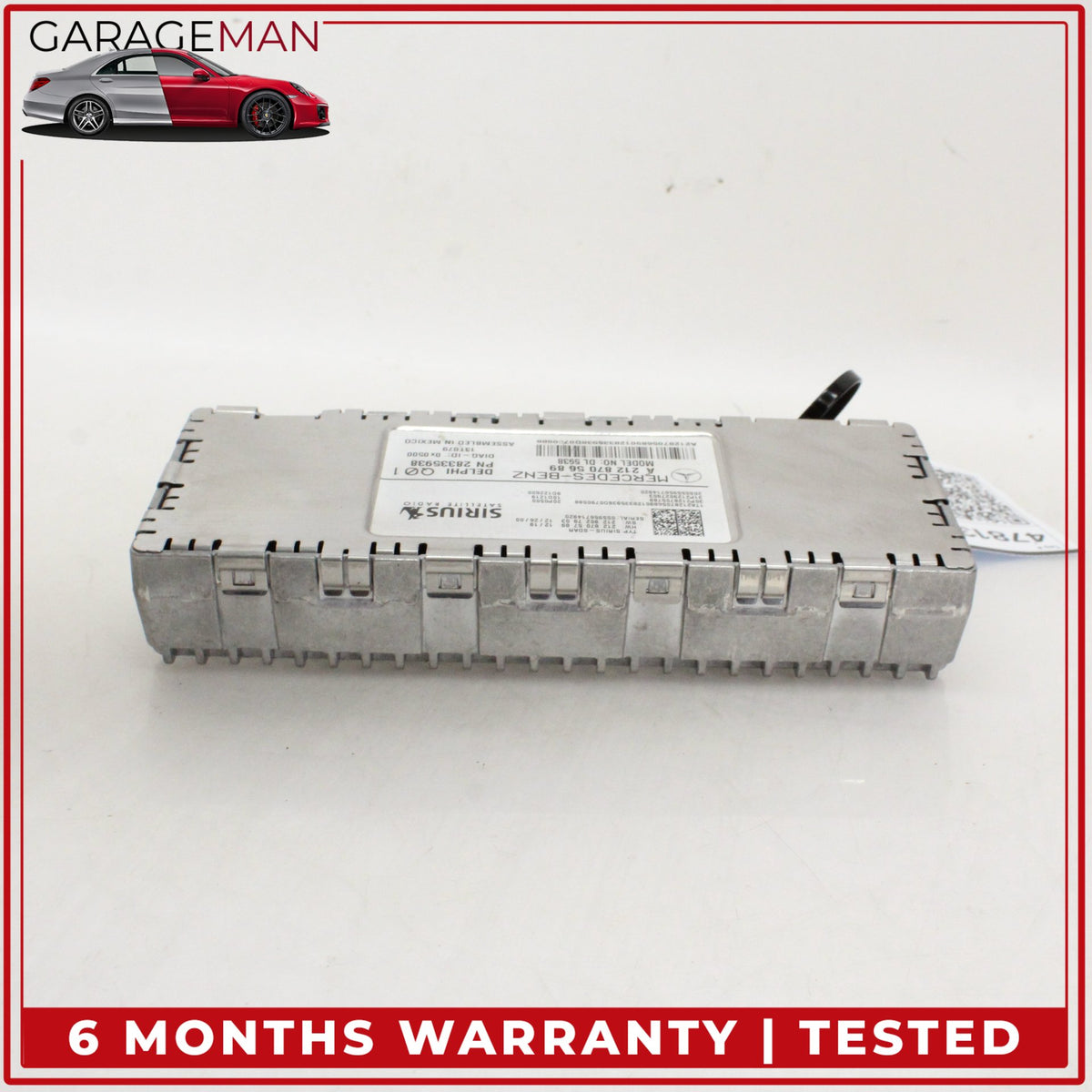 2010-2017 Mercedes-Benz CLS550 W218 Sedan Sirius Satellite Radio Receiver 2128705689 OEM