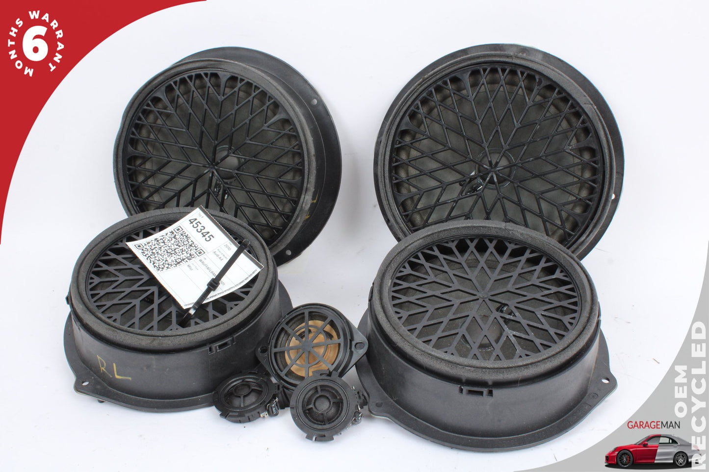 2009-2016 Audi A4 AWD Door Sound Audio Speakers Set of 7