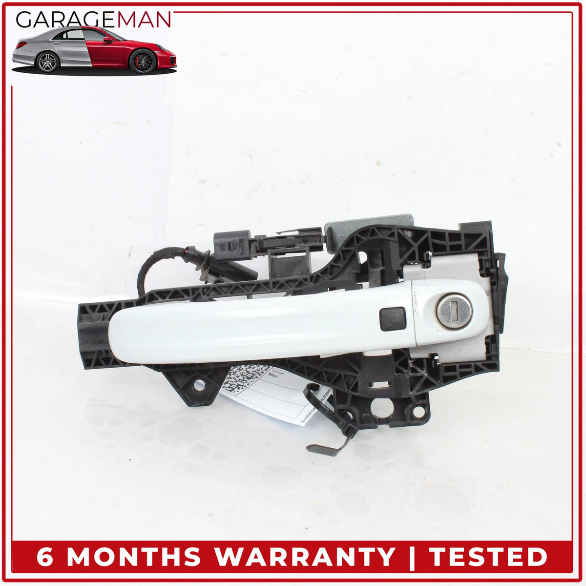 2007-2015 Audi Q7 Front Left Driver Side Exterior Door Handle White Metallic OEM