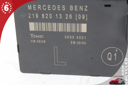 06-11 Mercedes-Benz CLS500 W219 Left Front Door Control Module 2198201326