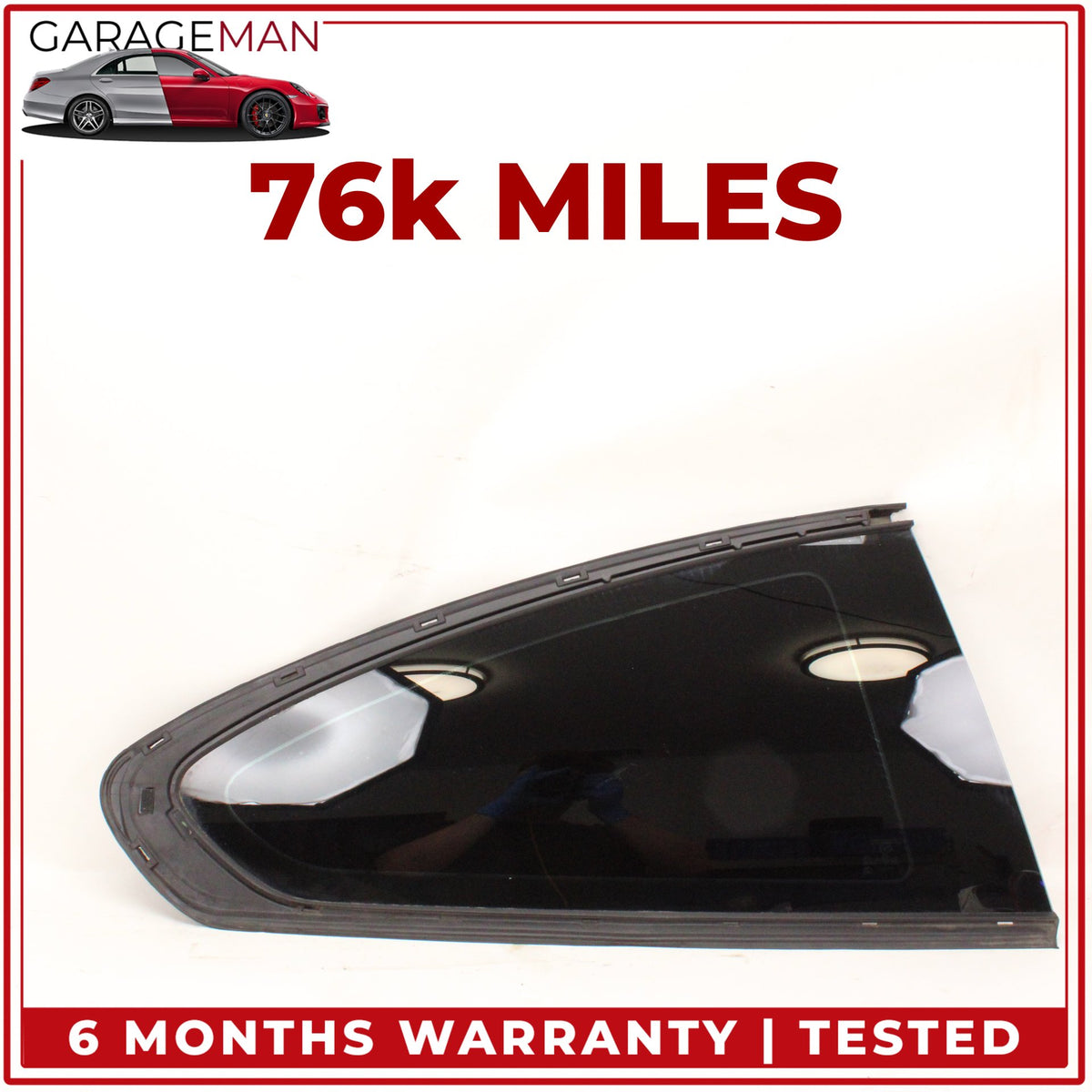 2012-2018 BMW 650i 640i F13 Rear Right Passenger Side Quarter Window Glass OEM