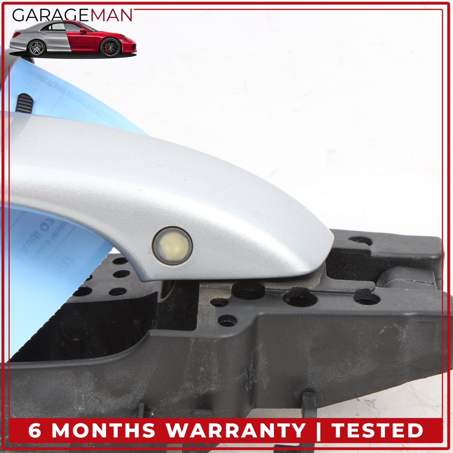 2017-2024 Audi Q7 Right Passenger Side Exterior Door Handle Silver Metallic OEM