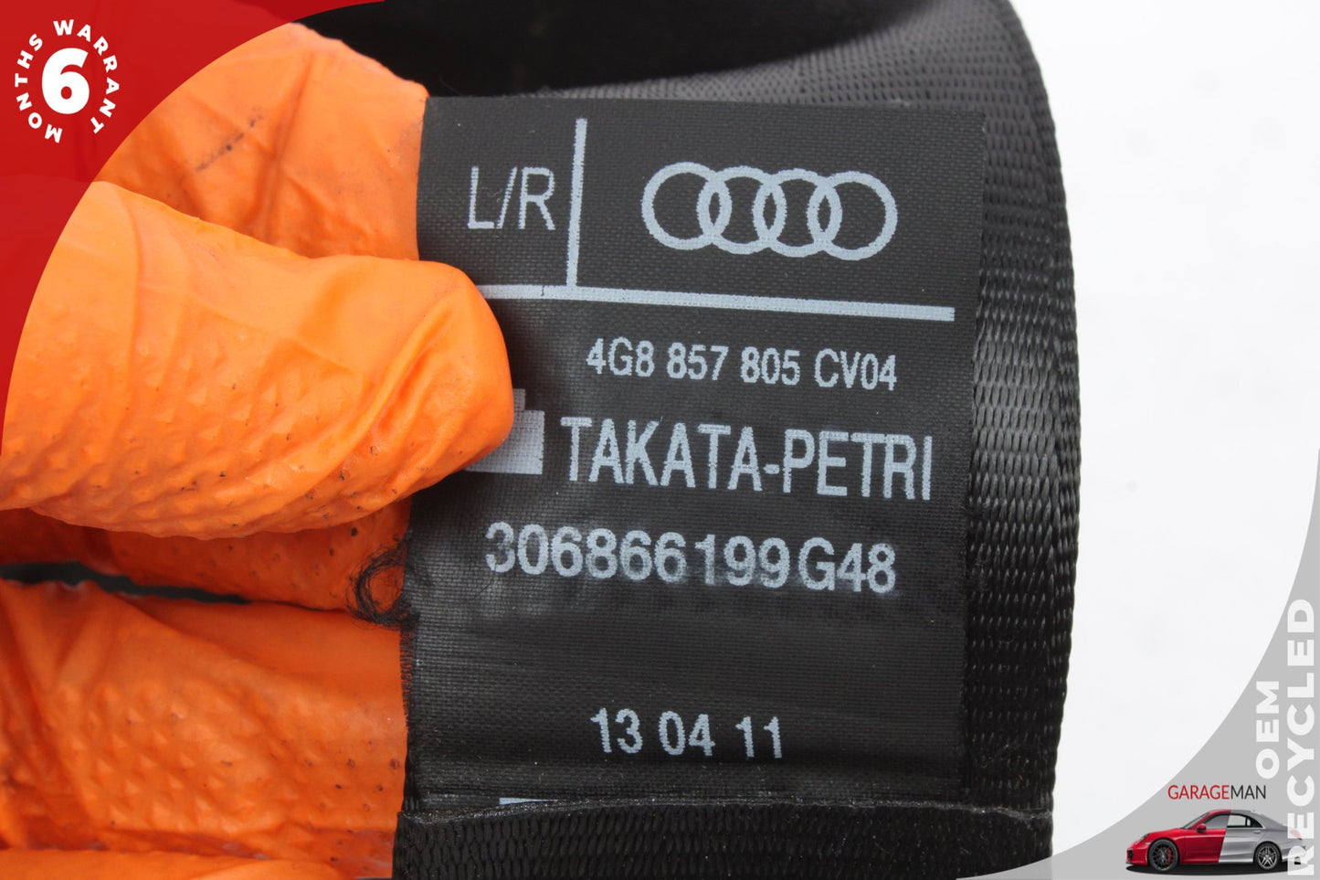 2012-2018 Audi A6 C7 Sedan Left Rear Seat Belt Retractor 4G8857805 OEM