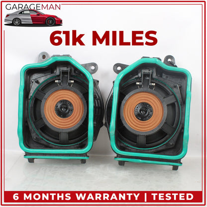 2017-2023 BMW 530e G30 Front Left and Right Underseat Subwoofer Speaker Set OEM