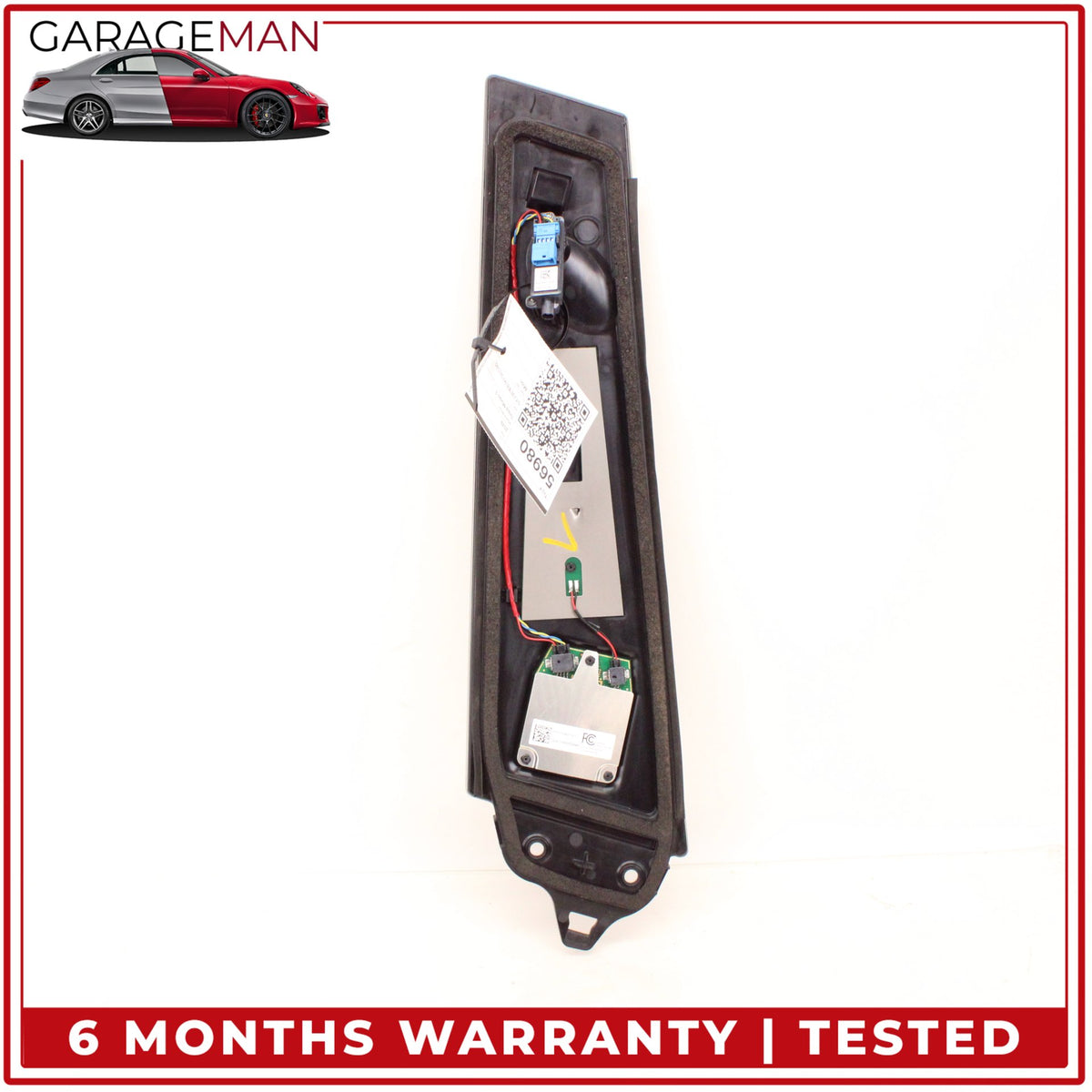 2017-2023 Tesla Model 3 Left B-Pillar Applique Glass Trim Molding w/ Camera OEM