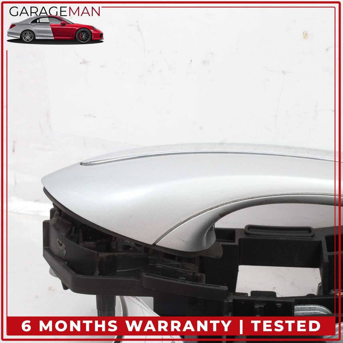 2009-2019 BMW 740i Right Passenger Side Exterior Door Handle Silver Metallic OEM