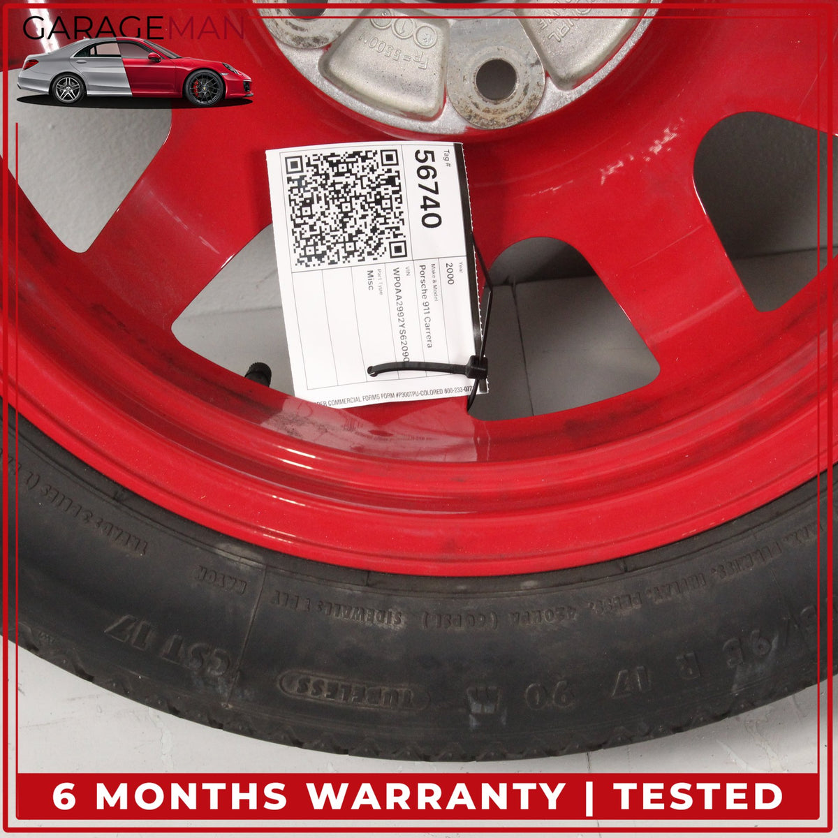 1997-2005 Porsche 911 Carrera 996 Emergency Spare Tire Wheel Donut Rim OEM